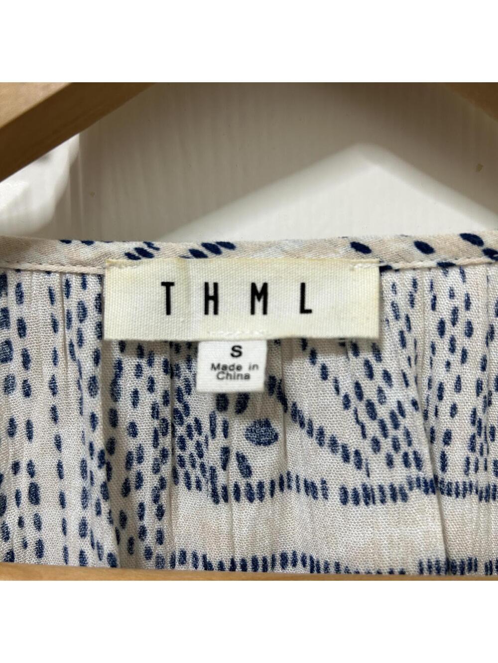 THML Anthropologie Penny Lane Embroidered Boho Tassel Flowy Pom Women's Small - Picture 7 of 7